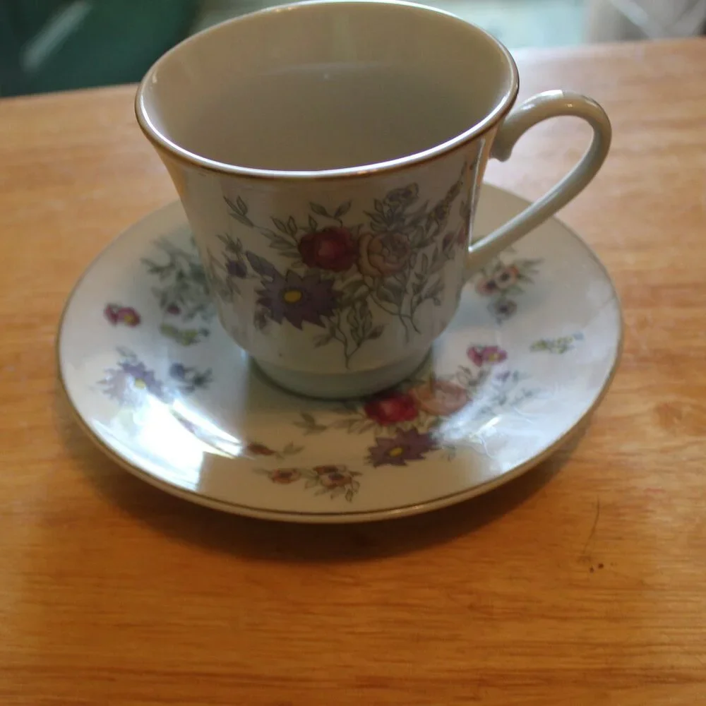 Porcelain Tea Cup- Wild Flowers